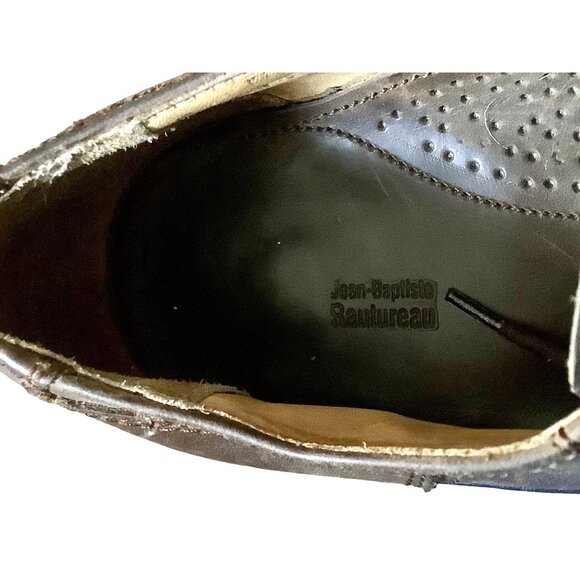 Jean Baptiste Rautureau France 42 US 9 Lug Sole Leather Oxford Split Toe Moc JBR